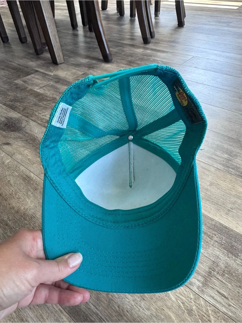 Bass Pro Shops Teal Fishing Mesh Trucker Hat